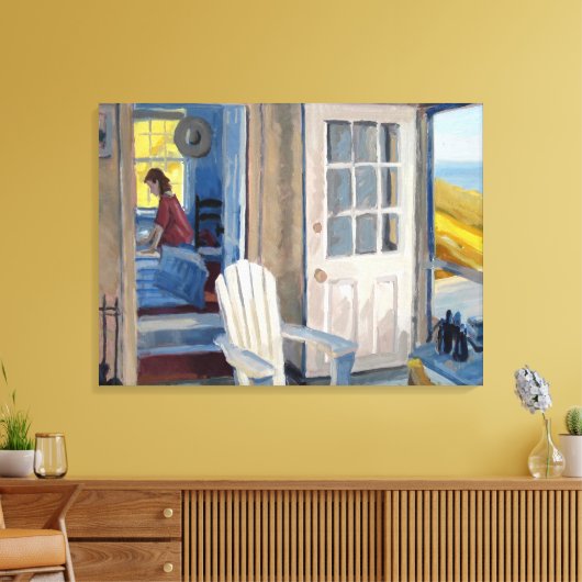 edward hopper canvas afdruk (Insitu (Woonkamer))