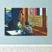 Edward Hopper - Chop Suey (1930) Canvas Afdruk (Insitu (Houten vloer))