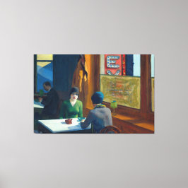 Edward Hopper - Chop Suey (1930) Canvas Afdruk