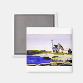 Edward Hopper Coast Guard Station Maine Magneet (Voorkant / Achterkant)
