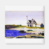 Edward Hopper Coast Guard Station Maine Magneet (Voorkant)