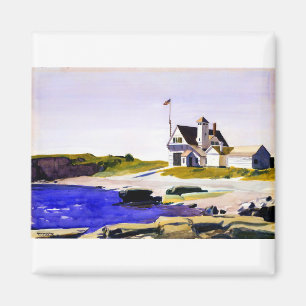 Edward Hopper Coast Guard Station Maine Magneet