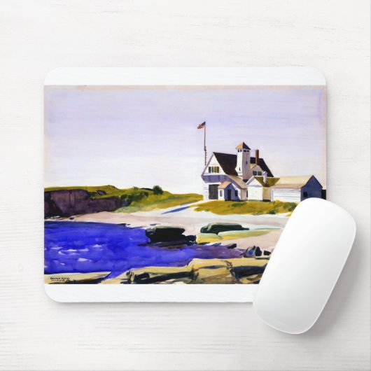 Edward Hopper Coast Guard Station Maine Muismat (Met muis)