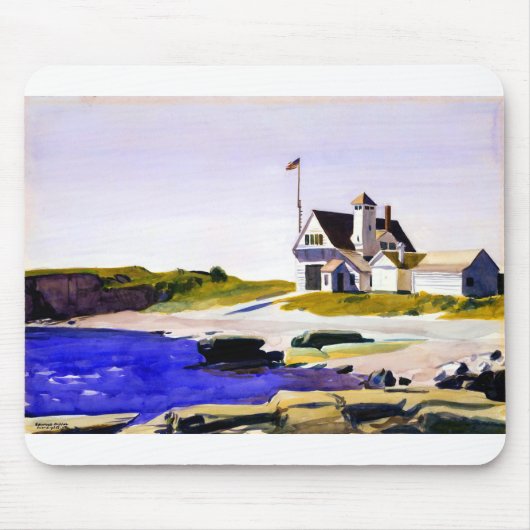 Edward Hopper Coast Guard Station Maine Muismat (Voorkant)