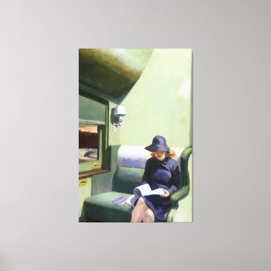 Edward Hopper - Compartiment C Canvas Afdruk (Voorkant)
