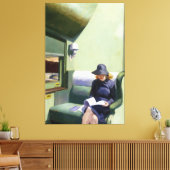Edward Hopper - Compartiment C Canvas Afdruk (Insitu (Woonkamer))
