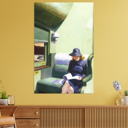 Edward Hopper - Compartiment C Canvas Afdruk (Insitu (Woonkamer))