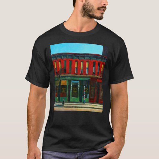 Edward Hopper Early Sunday Morning 1930 Classic T- T-shirt (Voorkant)