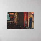 Edward Hopper - Film in het Nederlands Canvas Afdruk (Voorkant)