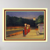Edward Hopper "Gas" 1940 12x16 Poster (Voorkant)