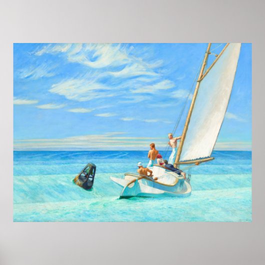 Edward Hopper Ground Swell (1939) Fine Art Poster (Voorkant)