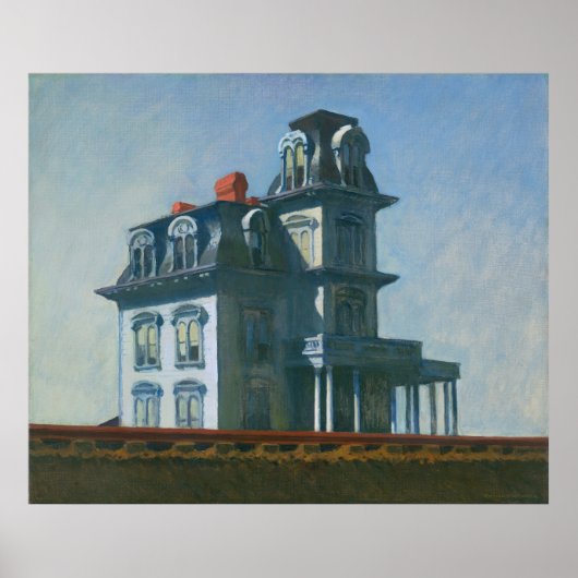 Edward Hopper House bij de spoorweg Poster (Voorkant)