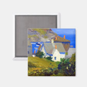 Edward Hopper Monhegan Houses Magneet (Voorkant / Achterkant)
