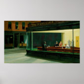 Edward Hopper Nighthawks Art Paint poster (Voorkant)