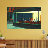 Edward Hopper - Nighthawks Canvas Afdruk (Insitu (Woonkamer))