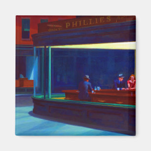 Edward Hopper Nighthawks Magneet