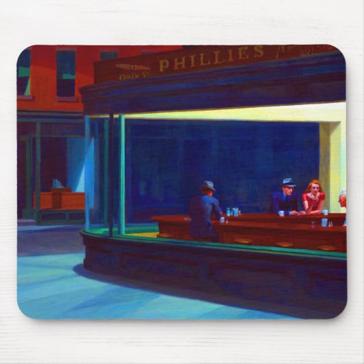 Edward Hopper Nighthawks Muismat (Voorkant)