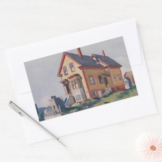 edward hopper rechthoekige sticker (Envelop)
