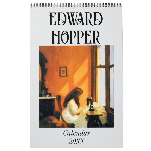 Edward Hopper schildert muurkalender Kalender (Hoes)