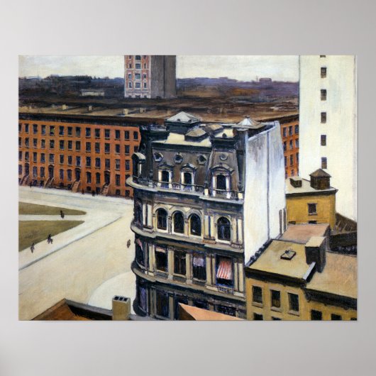 Edward Hopper The City 13 x 17 inch Poster (Voorkant)