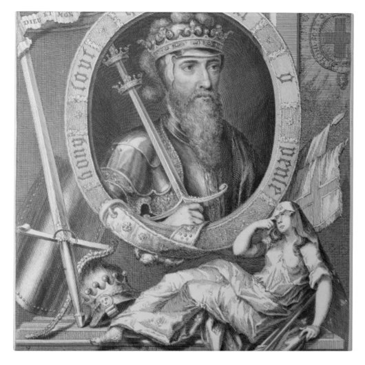 Edward III (1312-77) King of England from 1327, af Tegeltje (Voorkant)
