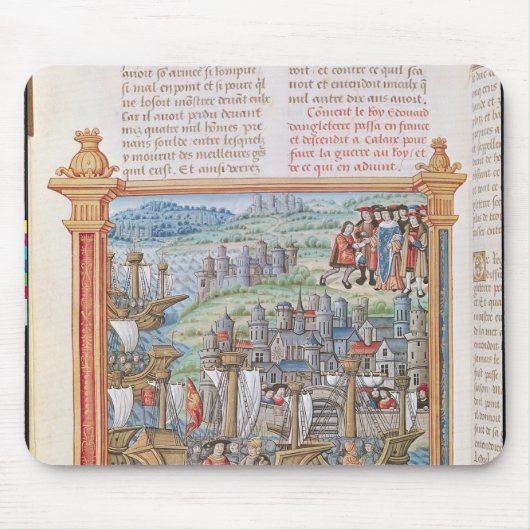 Edward IV van Engeland, landend in Calais Muismat (Voorkant)