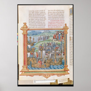 Edward IV van Engeland, landend in Calais Poster