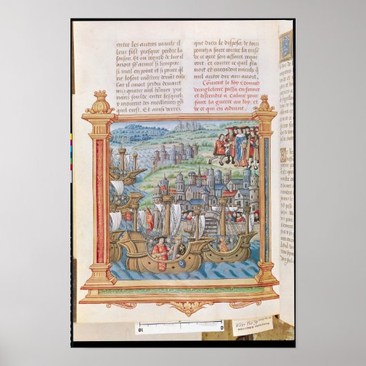 Edward IV van Engeland, landend in Calais Poster (Voorkant)