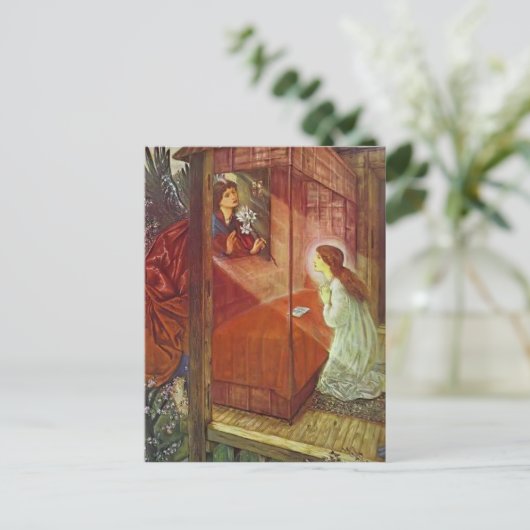 Edward Jones: De aankondiging. De bloem van God Briefkaart (Staand voorkant)