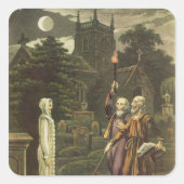 Edward Kelly Vierkante Sticker (Voorkant)