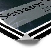 Edward Kennedy HerdenkingsPoster Poster (Hoek)