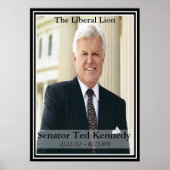 Edward Kennedy HerdenkingsPoster Poster (Voorkant)
