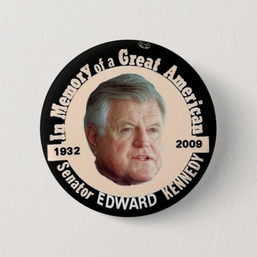 Edward Kennedy Memorial Button (Voorkant)