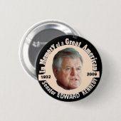 Edward Kennedy Memorial Button (Voorkant /achterkant)