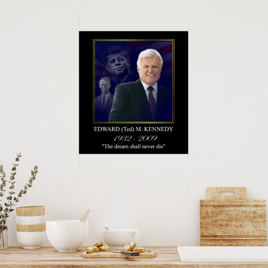 Edward Kennedy with Jack and Bobby Poster (Keuken)