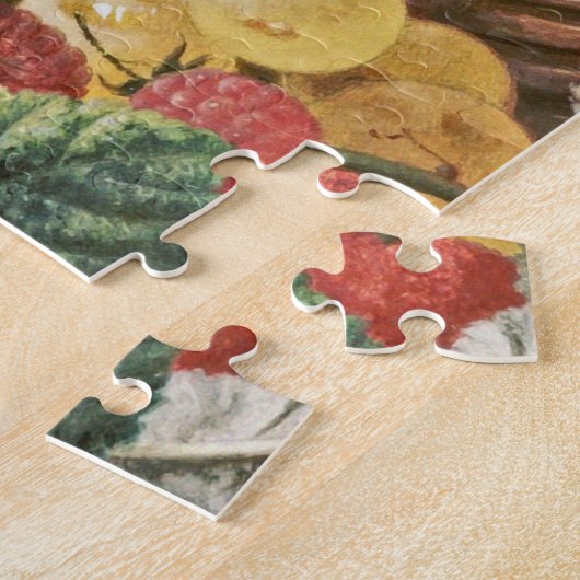 Edward Ladell - een mand van druiven, frambozen Legpuzzel (Zijkant)
