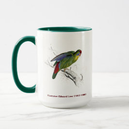 Edward Lear Bird Collectie Red Fronted Paraket Mok