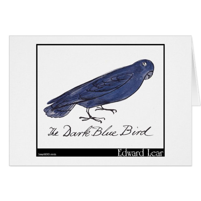 Edward Lear's Dark Blue Bird (Voorkant Horizontaal)