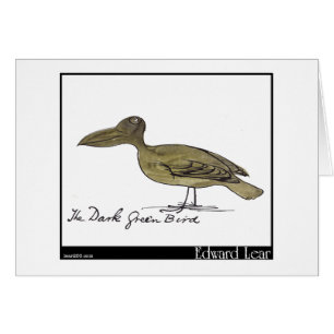 Edward Lear's donkergroene vogel
