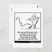 Edward Lear's Oude Man met een fluitLimerick Briefkaart (Voorkant / Achterkant)