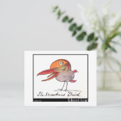 Edward Lear's Scroobious Bird Briefkaart (Staand voorkant)
