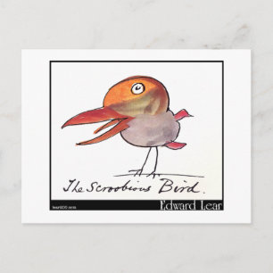 Edward Lear's Scroobious Bird Briefkaart