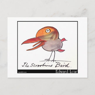 Edward Lear's Scroobious Bird Briefkaart