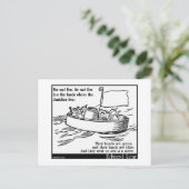 Edward Lear's The Jumblies Briefkaart (Staand voorkant)