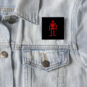 Edward Low Pirate Flag Button (In situ)