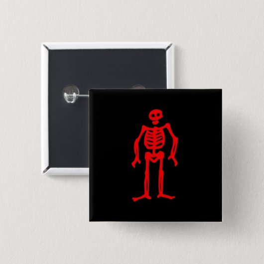 Edward Low Pirate Flag Button (Voorkant /achterkant)