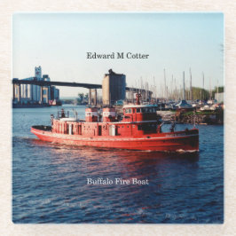 Edward M. Cotter glass onderzetter