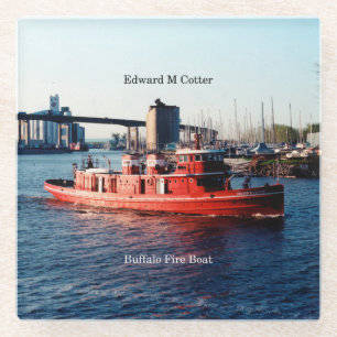 Edward M. Cotter glass onderzetter