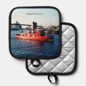 Edward M. Cotter pothouder Pannenlap (Voorkant / Achterkant)