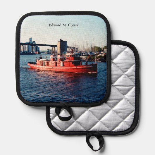 Edward M. Cotter pothouder Pannenlap (Voorkant / Achterkant)